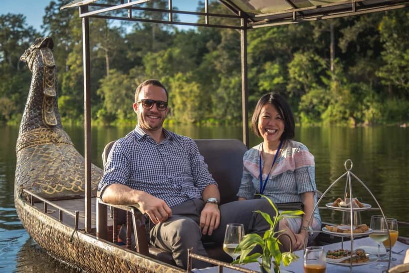 Angkor Bike tour & Gondola Sunset Boat - The quiet path behind Angkor Wat
