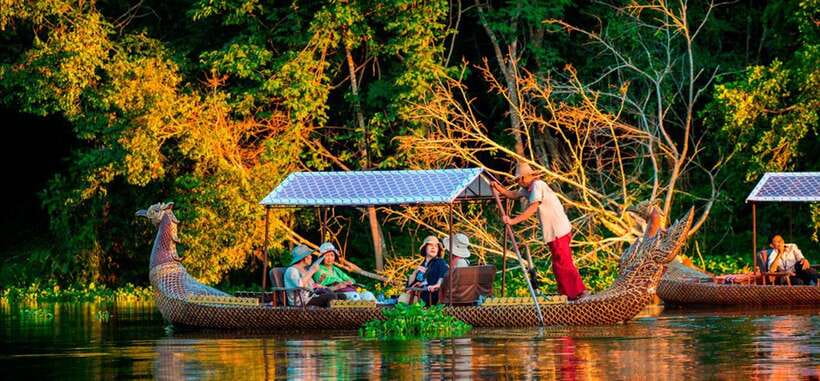 Angkor Bike tour & Gondola Sunset Boat w/ Drinks & Snack - Starting from Siem Reap at 1:30 PM