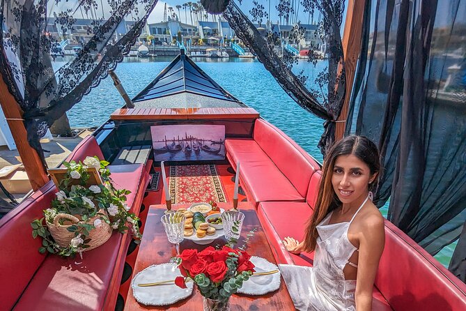 Beautiful Luxury Picnic on a Docked Gondola Boat in Coronado - Arriving at the Coronado Cays