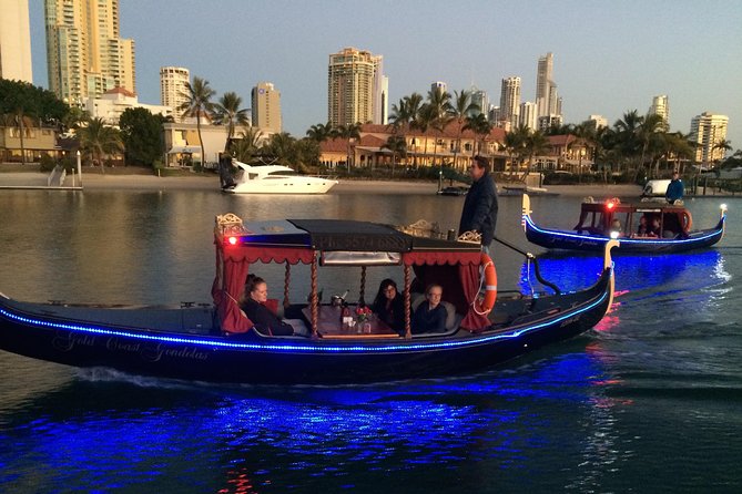 Private, luxury Gold Coast Gondola cruise with cheese & wine - Meeting at the Marriott marina