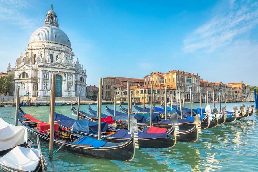 Venice: Gondola Ride Along Grand Canal and Hidden Corners - Starting beneath the winged lion in St. Mark’s Square