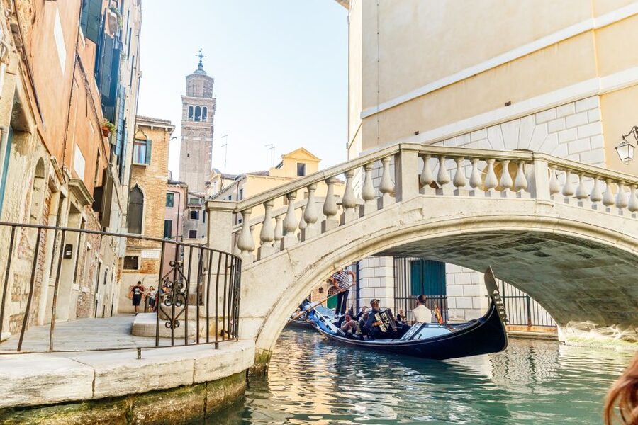 Venice: Traditional Shared Gondola Ride - The Grand Canal and Salute Church views